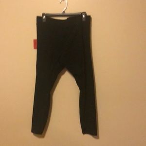 black cotton leggings
